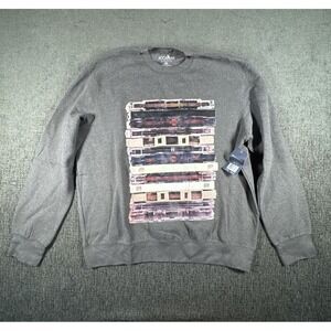 Y2K Jay-Z RocaWear Classic 2XL Cassette Tape Graphic Sweatshirt Brown Retro NWT